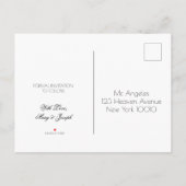 キュートおもしろいサンタSave the Date Christmasパーティー 案内ポストカード (裏面)