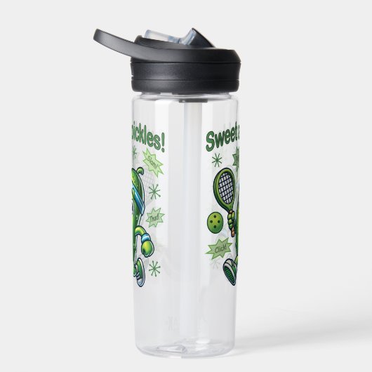 キュートおもしろいスウィートasピクルズボール ウォーターボトル (右面)
