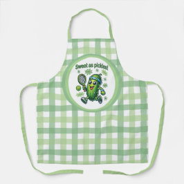 キュートおもしろいスウィートasピクルズボール エプロン