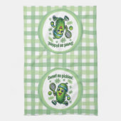 キュートおもしろいスウィートasピクルズボール キッチンタオル (縦)