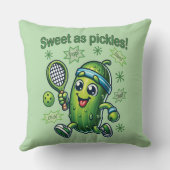 キュートおもしろいスウィートasピクルズボール クッション (裏面)