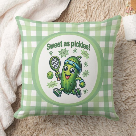 キュートおもしろいスウィートasピクルズボール クッション (ブランケット)