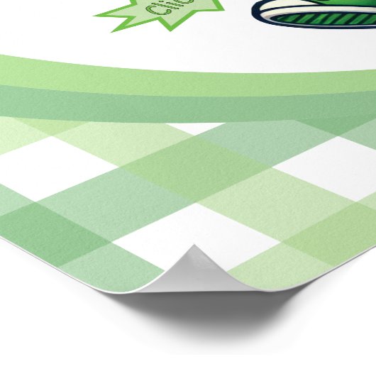 キュートおもしろいスウィートasピクルズボール ポスター (角)