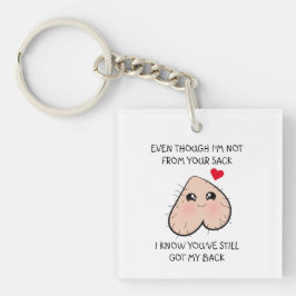 キュートおもしろいステップパパ父の日 キーホルダー