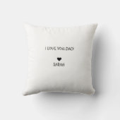 キュートおもしろいステップパパ父の日 クッション (裏面)