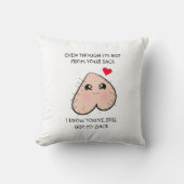 キュートおもしろいステップパパ父の日 クッション (正面)