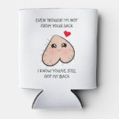 キュートおもしろいステップパパ父の日 缶クーラー (正面)