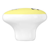 キュートおもしろいゼブラランニングイラストレーション セラミックノブ (側面)