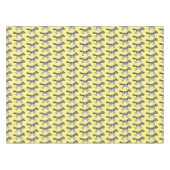 キュートおもしろいゼブラランニングイラストレーション テーブルクロス (正面(横))