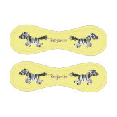 キュートおもしろいゼブラランニングイラストレーション 野球ボール (パネル)