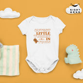 キュートおもしろいターキーサンクスギビングホリデー引用文 ベビーボディスーツ