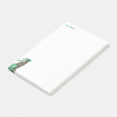 キュートおもしろいツリーハギングベアファンシーグリーンレギンス ポストイット (アングル)