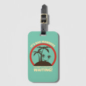 キュートおもしろいトラベラーバックパッカー ラゲッジタグ (正面縦)
