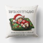 キュートおもしろいドリーミングサンタクロース クッション (裏面)