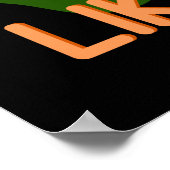 キュートおもしろいハッピースナース ポスター (角)