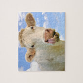 キュートおもしろいファームシャロレカウライクノーズ ジグソーパズル (縦)