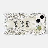 キュートおもしろいフォトフクロウがモノグラムと呼ぶ Case-Mate iPhoneケース (裏面 (横))