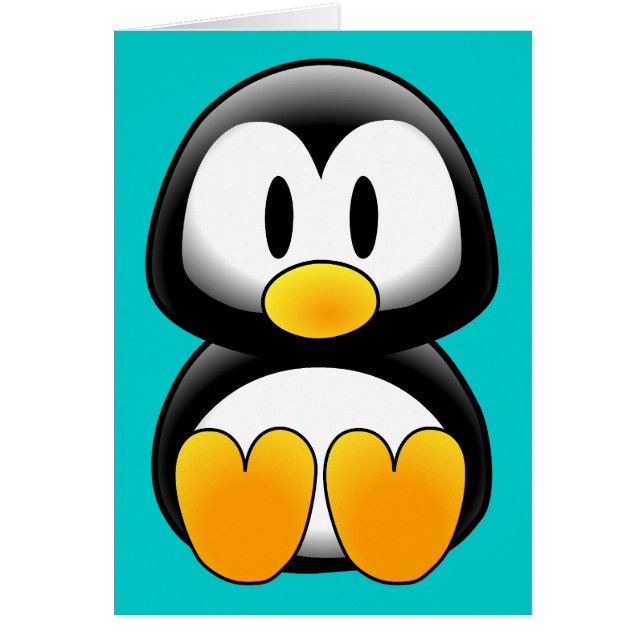 キュートおもしろいベビーペンギン (正面)