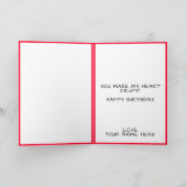 キュートおもしろいボルケーノラヴァ祖母ハッピーバースデー サンキューカード (内部)