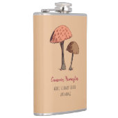 キュートおもしろいマッシュルームプンパーソナライズされたフォーガー フラスク (右)