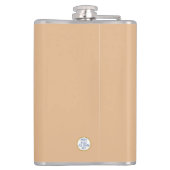 キュートおもしろいマッシュルームプンパーソナライズされたフォーガー フラスク (裏面)