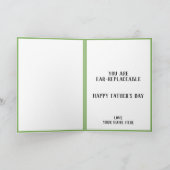 キュートおもしろいメイズコーンプングランダッド父の日 サンキューカード (内部)