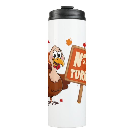 キュートおもしろいユーモアのある感謝祭トルコのマグカップ タンブラー (正面)
