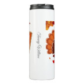 キュートおもしろいユーモアのある感謝祭トルコのマグカップ タンブラー (裏面)