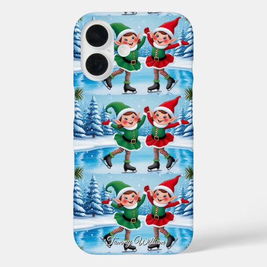 キュートおもしろいユーモアトレンディーモダンメリークリスマス Case-Mate iPhoneケース (裏面)