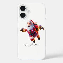 キュートおもしろいユーモアトレンディーモダンメリークリスマス iPhone 16ケース