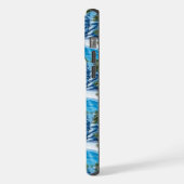 キュートおもしろいユーモアトレンディーモダンメリークリスマス iPhoneケース (左側面)