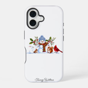 キュートおもしろいユーモアトレンディーモダンメリークリスマス iPhone 16ケース