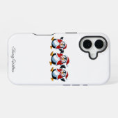 キュートおもしろいユーモアトレンディーモダンメリークリスマス iPhone 16ケース (裏面横)