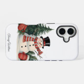 キュートおもしろいユーモアトレンディーモダンメリークリスマス iPhone 16ケース (裏面横)