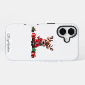 キュートおもしろいユーモアトレンディーモダンメリークリスマス iPhone 16ケース (裏面横)