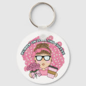 キュートおもしろいランニングなキリストとコーヒークリスチャン キーホルダー (正面)