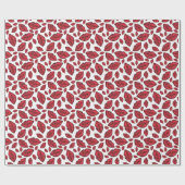 キュートおもしろいリップ模様（白） ラッピングペーパー (フラット)