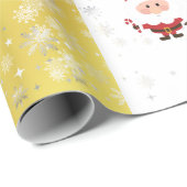 キュートおもしろいルエレガント・ルドルフ・サンタクリスマスツリー ラッピングペーパー (ロールコーナー)