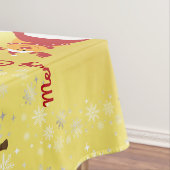 キュートおもしろいルモダン・ルドルフ・サンタクリスマスツリー テーブルクロス (インサイチュ)