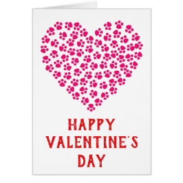 キュートおもしろいヴァレンティーンズデイポープリントハート