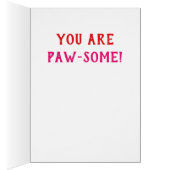 キュートおもしろいヴァレンティーンズデイポープリントハート (内側 (右))