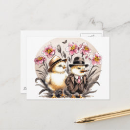 キュートおもしろいヴィンテージイースターチックス ポストカード