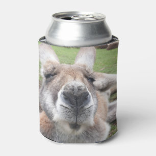キュートおもしろい顔オーストラリアKangarooビール 缶クーラー