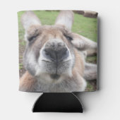 キュートおもしろい顔オーストラリアKangarooビール 缶クーラー (裏面)