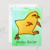 キュートお尻イースターシックイラストレーション シーズンポストカード (正面/裏面)