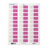 キュートお洒落でドット住所 シール (フルシート)