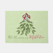 キュートお洒落なクリスマスベリー ドアマット (正面)