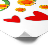 キュートお洒落な前向き雰囲気のみ ポスター (角)