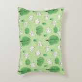 キュートお洒落チキンメドウグリーンフィールド鶏 アクセントクッション (正面(垂直))