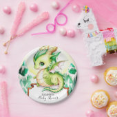 キュートお洒落ドラゴンベビーシャワー ペーパープレート (パーティー)